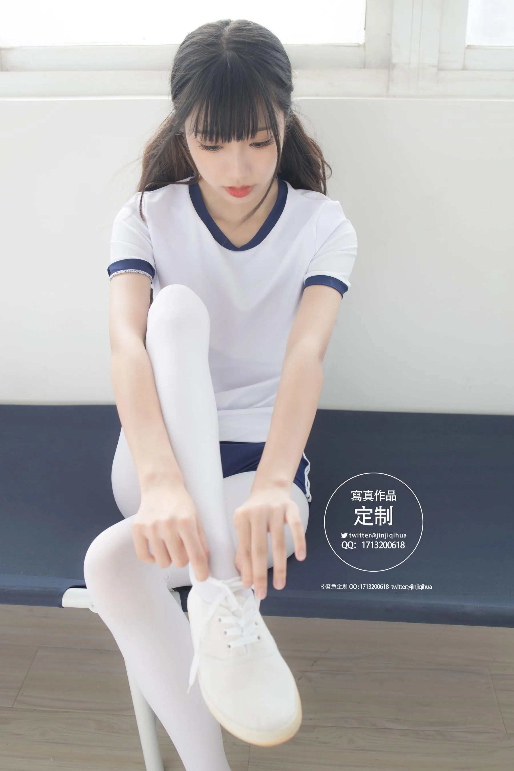 紧急企划 – NO.04 一只喵喵梓 白丝体操服 [70P]插图3